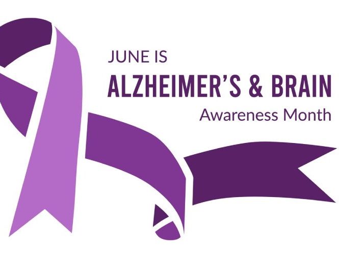 Alzheimer’s and brain awareness month banner
